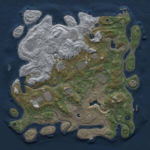 Thumbnail Rust Map: Procedural Map, Size: 4250, Seed: 469621411, 16 Monuments