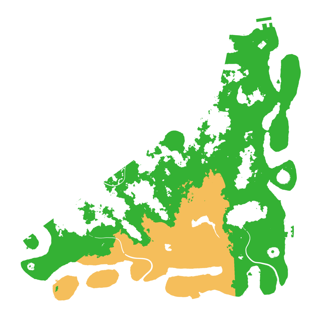 Biome Rust Map: Procedural Map, Size: 4250, Seed: 469621411