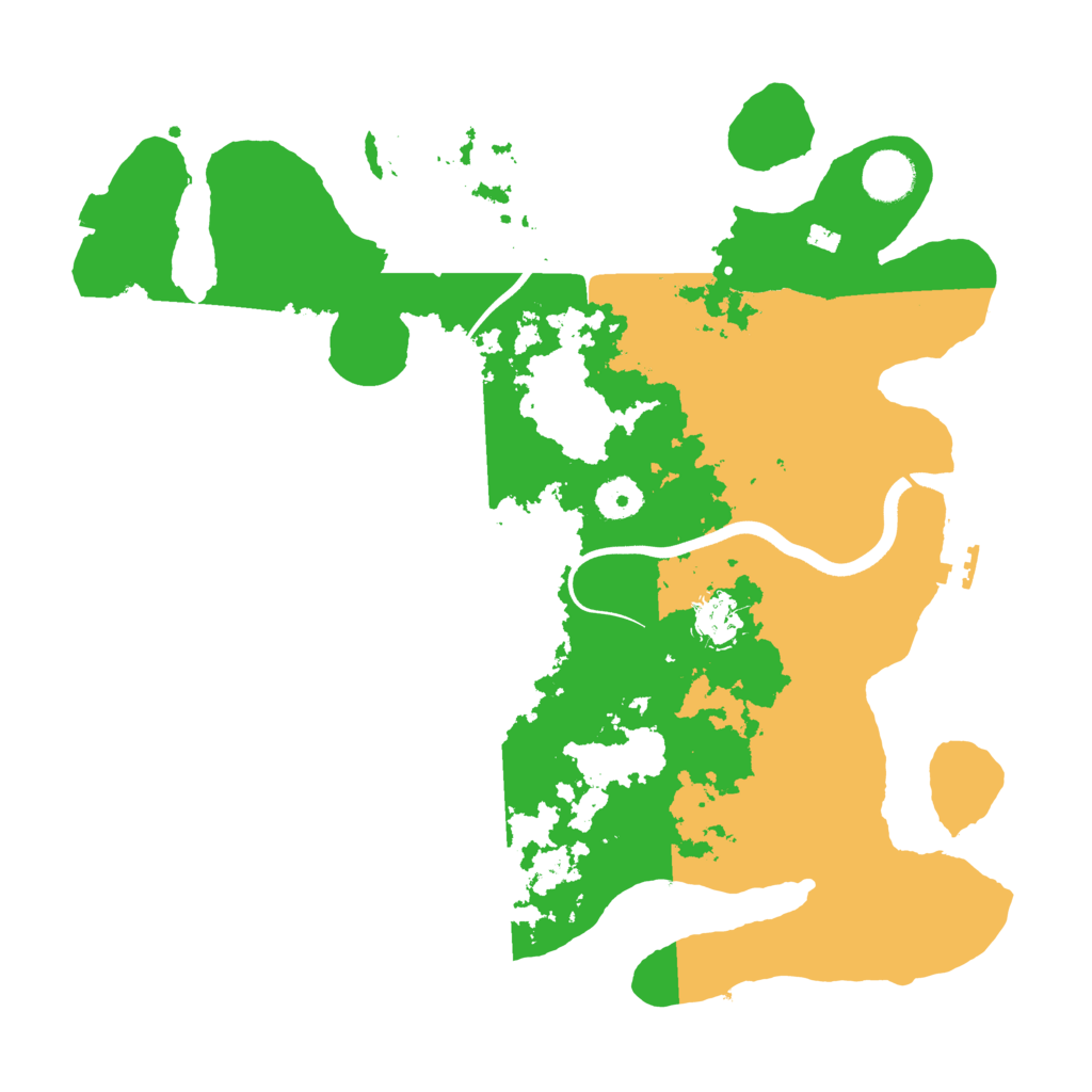 Biome Rust Map: Procedural Map, Size: 3700, Seed: 985414481