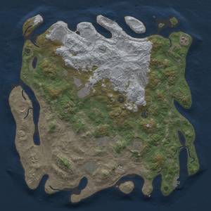 Thumbnail Rust Map: Procedural Map, Size: 4500, Seed: 58964541, 18 Monuments