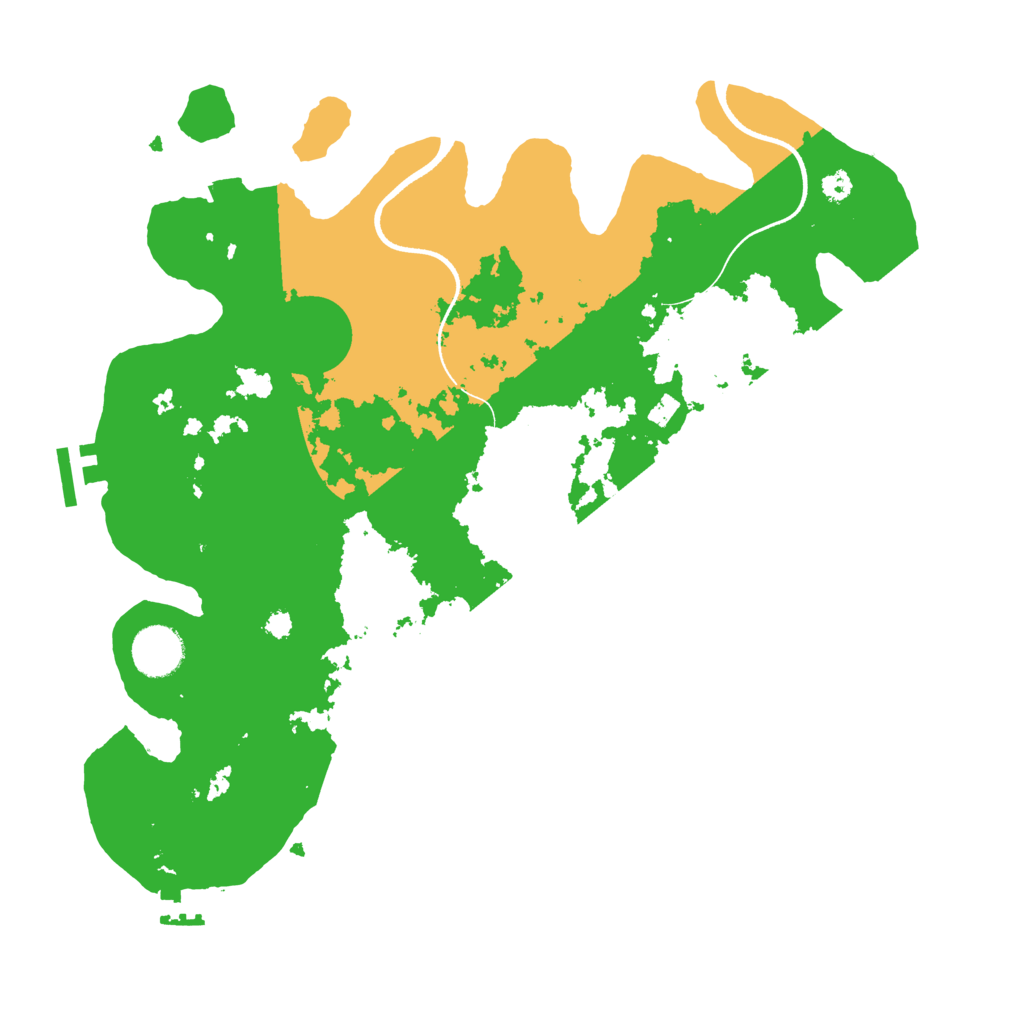 Biome Rust Map: Procedural Map, Size: 3500, Seed: 147736454