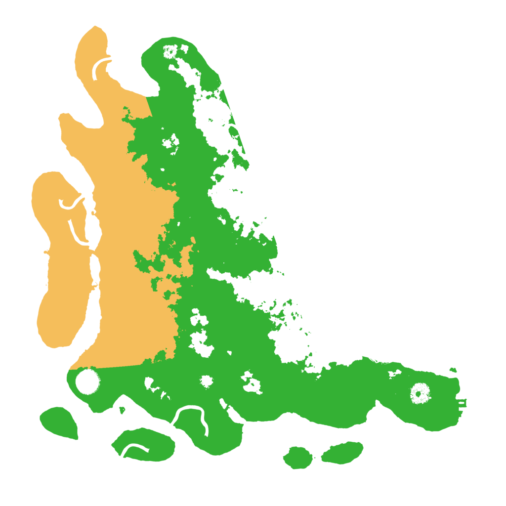 Biome Rust Map: Procedural Map, Size: 3700, Seed: 51421