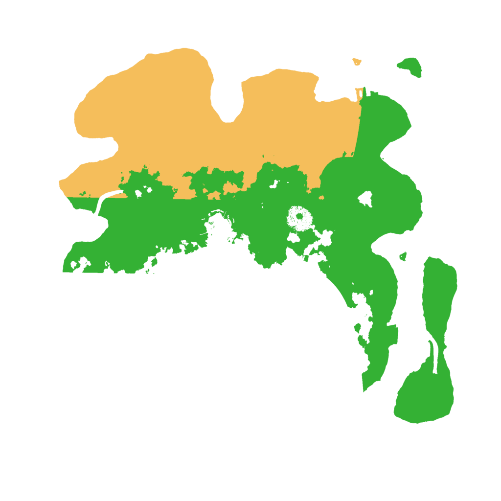 Biome Rust Map: Procedural Map, Size: 3000, Seed: 134911596