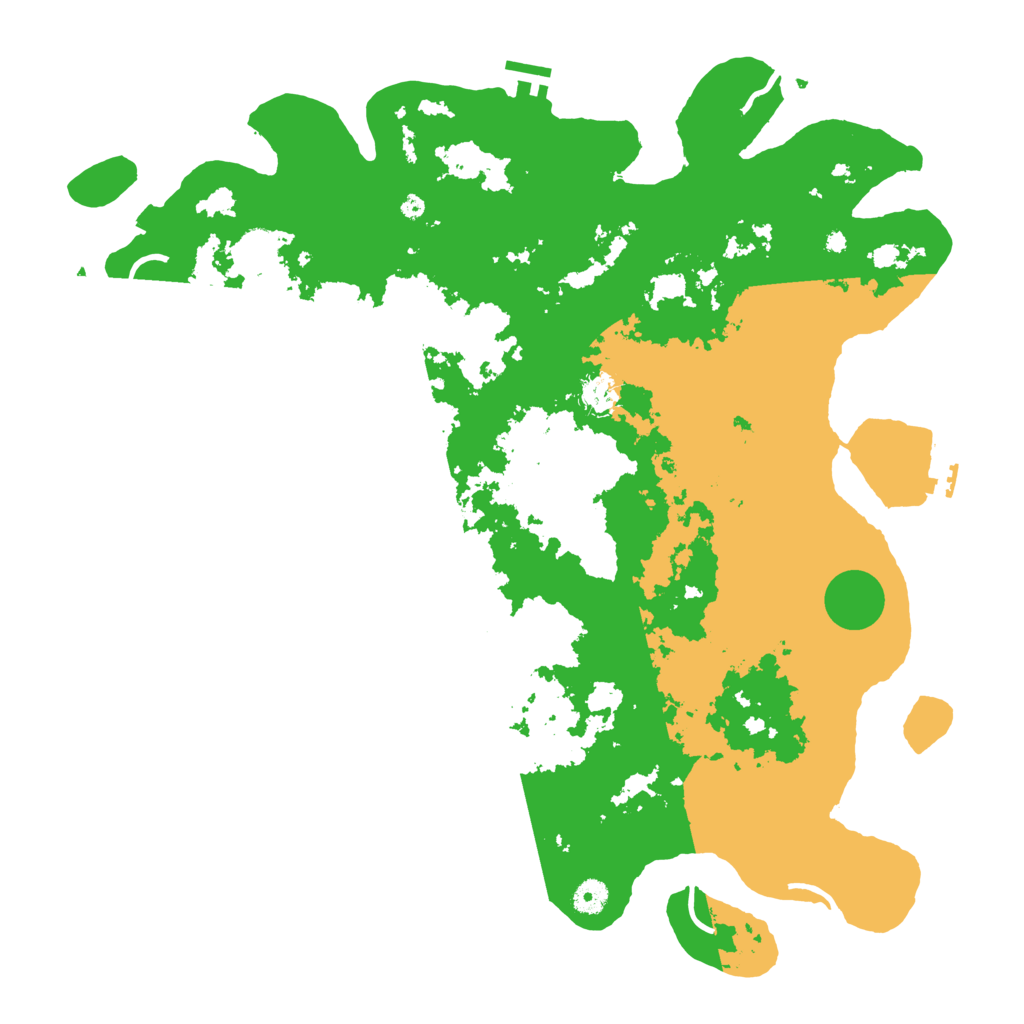 Biome Rust Map: Procedural Map, Size: 4500, Seed: 2045823383