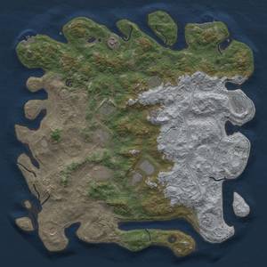 Thumbnail Rust Map: Procedural Map, Size: 4800, Seed: 1617883706, 18 Monuments