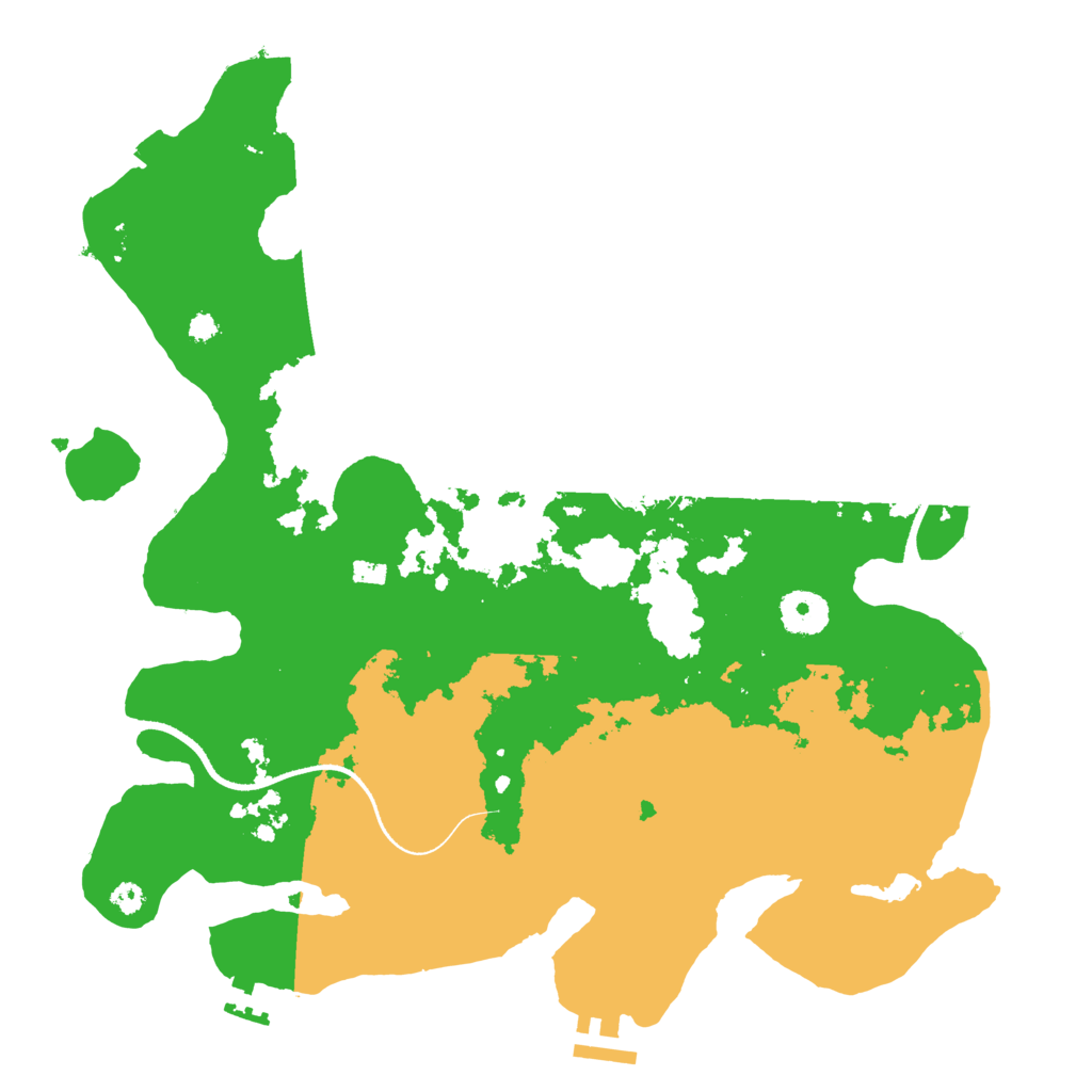 Biome Rust Map: Procedural Map, Size: 3500, Seed: 199186229