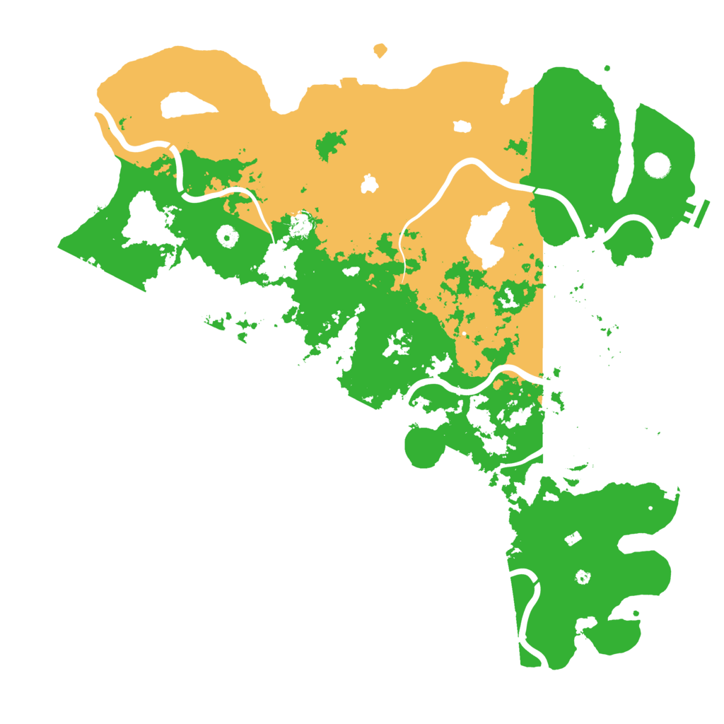 Biome Rust Map: Procedural Map, Size: 5000, Seed: 13722503