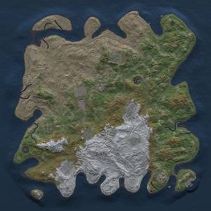 Thumbnail Rust Map: Procedural Map, Size: 4250, Seed: 907913741, 19 Monuments