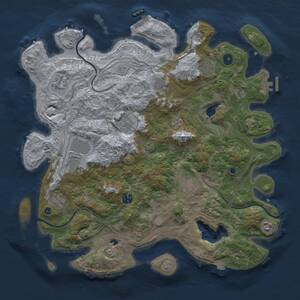 Thumbnail Rust Map: Procedural Map, Size: 4250, Seed: 42939886, 16 Monuments