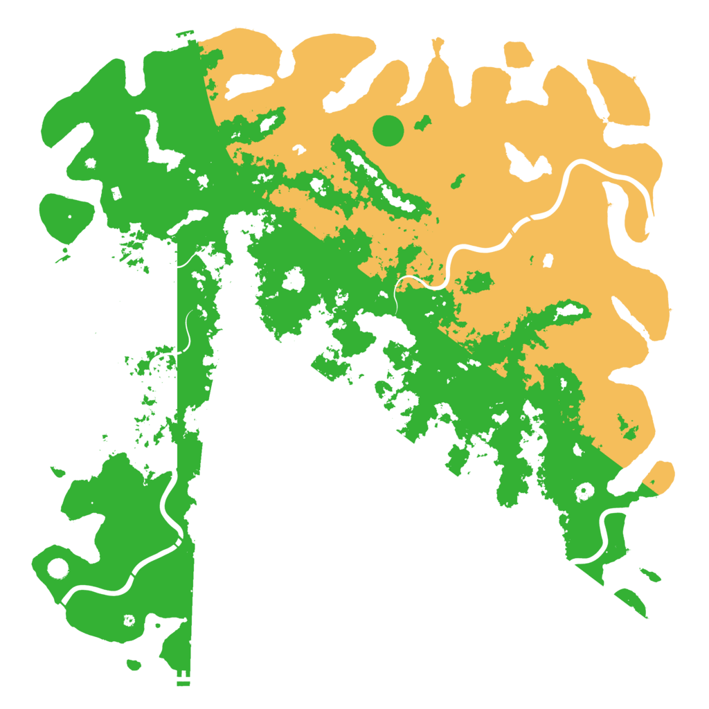 Biome Rust Map: Procedural Map, Size: 6000, Seed: 1135689466