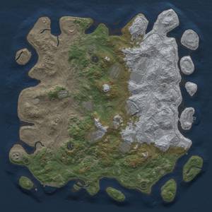 Thumbnail Rust Map: Procedural Map, Size: 4500, Seed: 653545964, 19 Monuments