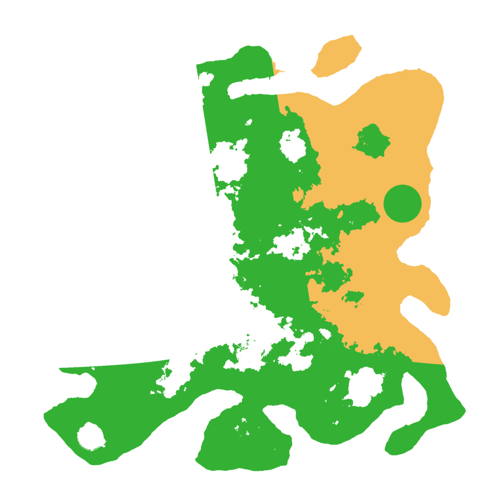 Biome Rust Map: Barren, Size: 3500, Seed: 652407132