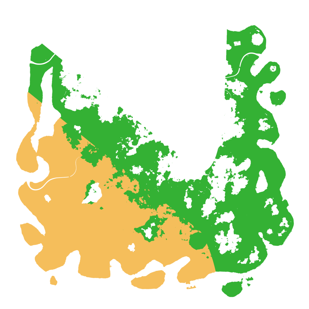 Biome Rust Map: Procedural Map, Size: 5000, Seed: 10192381