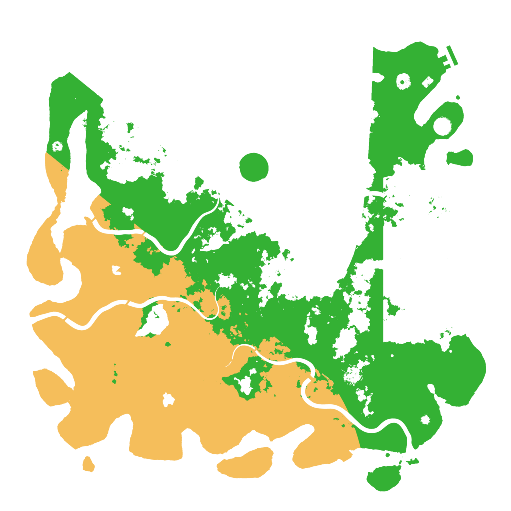 Biome Rust Map: Procedural Map, Size: 5000, Seed: 10192381