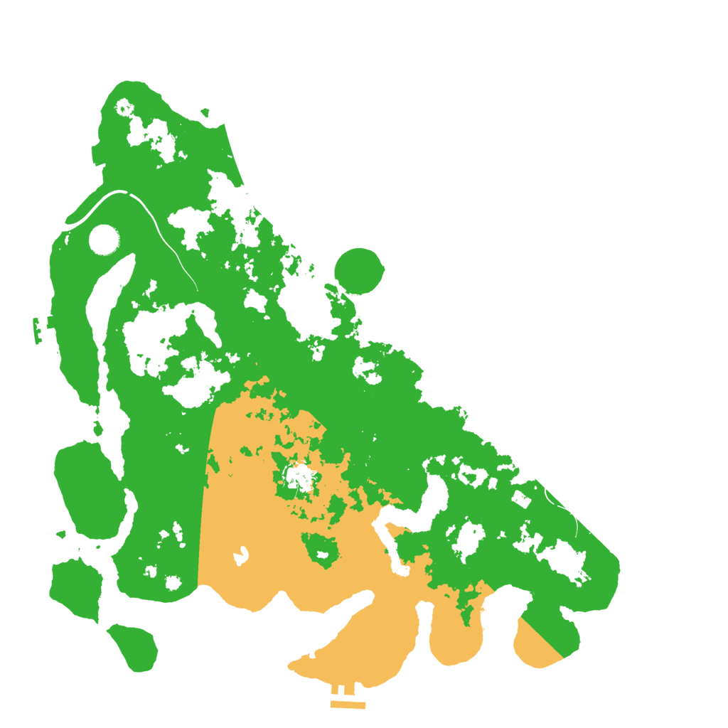 Biome Rust Map: Procedural Map, Size: 4200, Seed: 684343