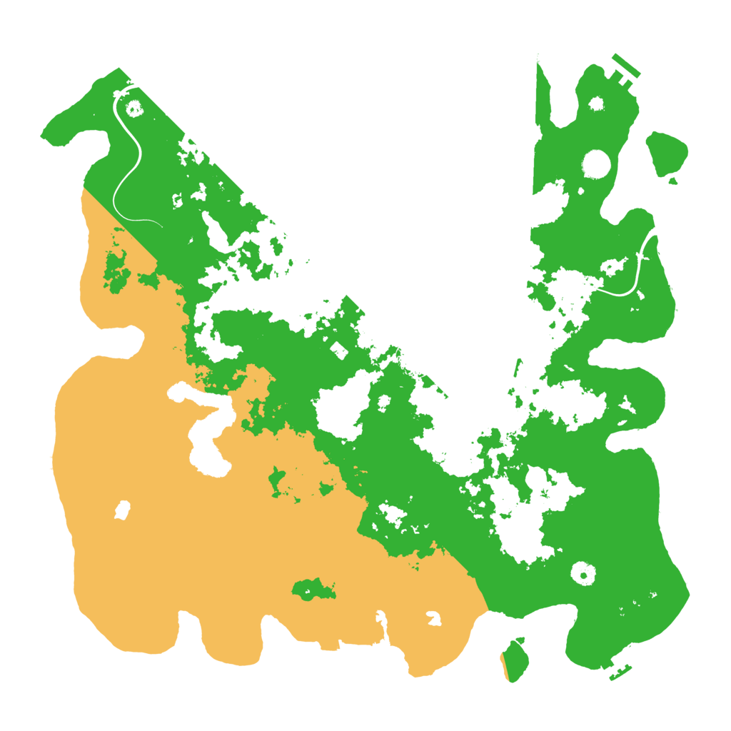 Biome Rust Map: Procedural Map, Size: 4500, Seed: 1584560275