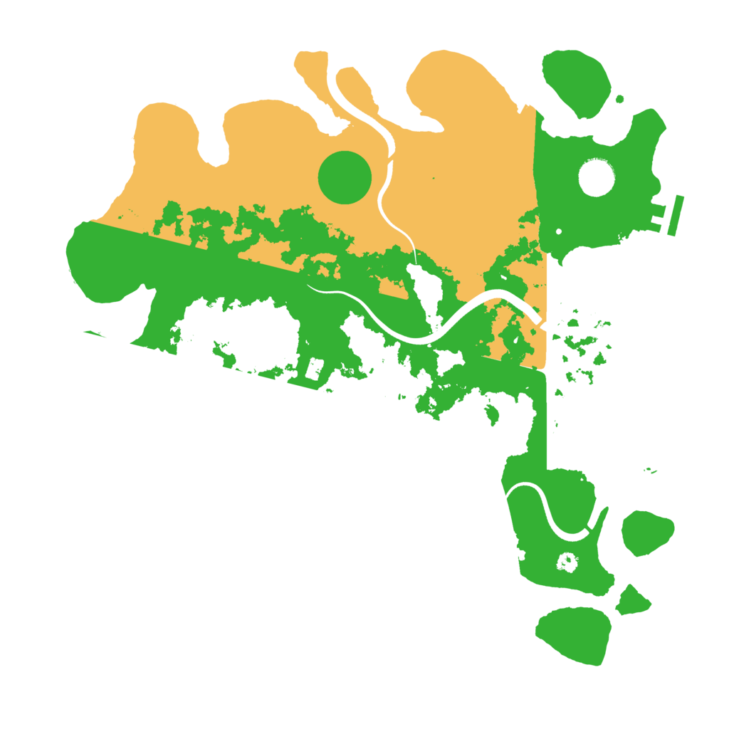 Biome Rust Map: Procedural Map, Size: 3600, Seed: 20604