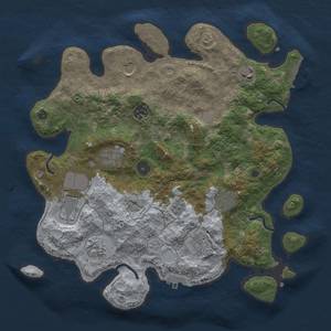 Thumbnail Rust Map: Procedural Map, Size: 3600, Seed: 20604, 16 Monuments