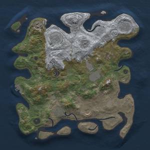 Thumbnail Rust Map: Procedural Map, Size: 3500, Seed: 909899362, 15 Monuments