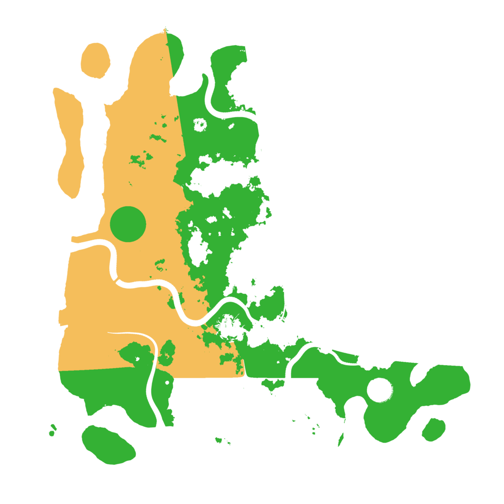 Biome Rust Map: Procedural Map, Size: 3700, Seed: 164048