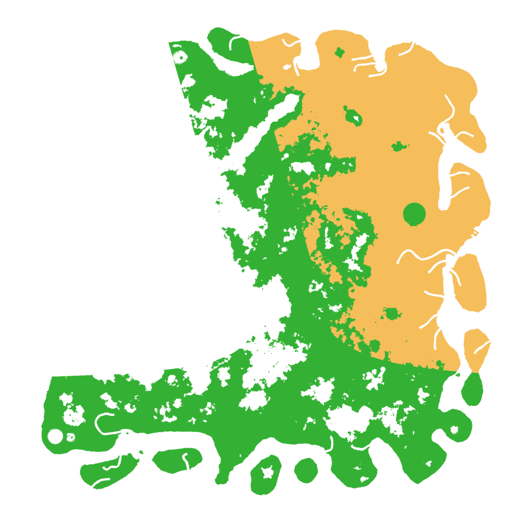 Biome Rust Map: Procedural Map, Size: 6000, Seed: 20230406