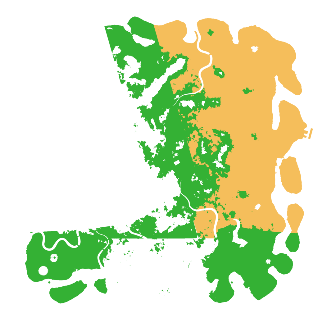 Biome Rust Map: Procedural Map, Size: 6000, Seed: 20230406