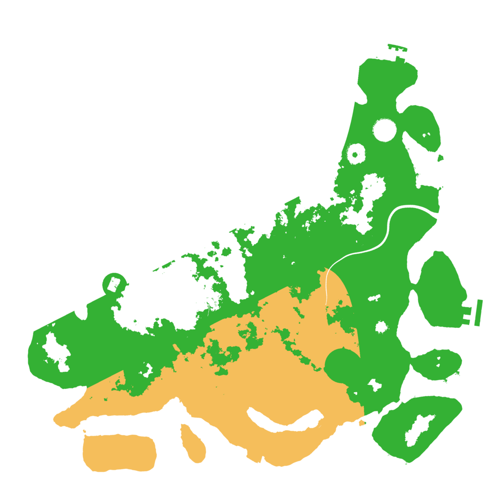 Biome Rust Map: Procedural Map, Size: 3800, Seed: 77744