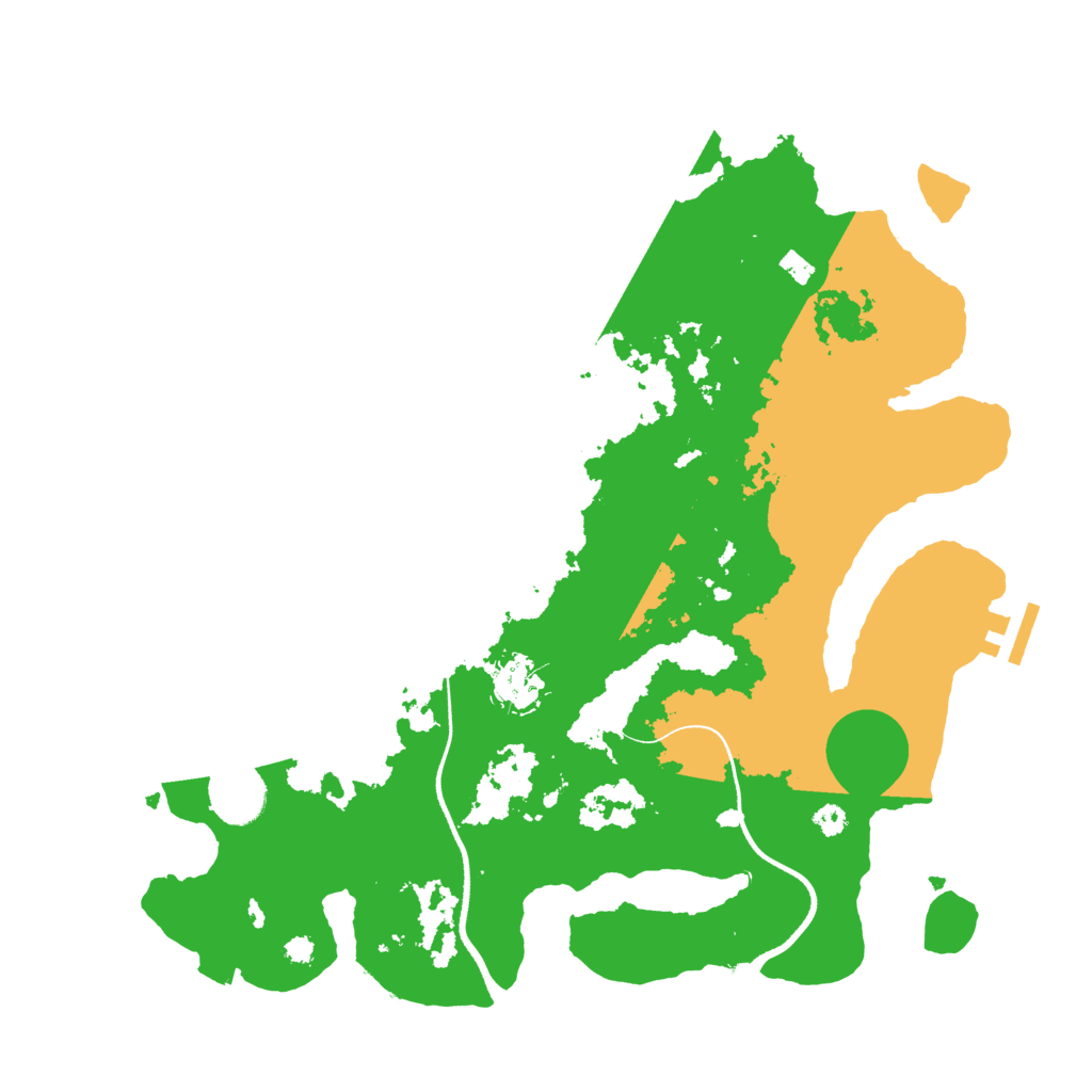 Biome Rust Map: Procedural Map, Size: 3500, Seed: 137696774