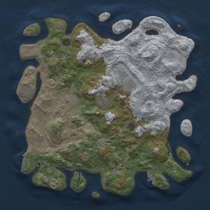 Thumbnail Rust Map: Procedural Map, Size: 4260, Seed: 36663, 15 Monuments