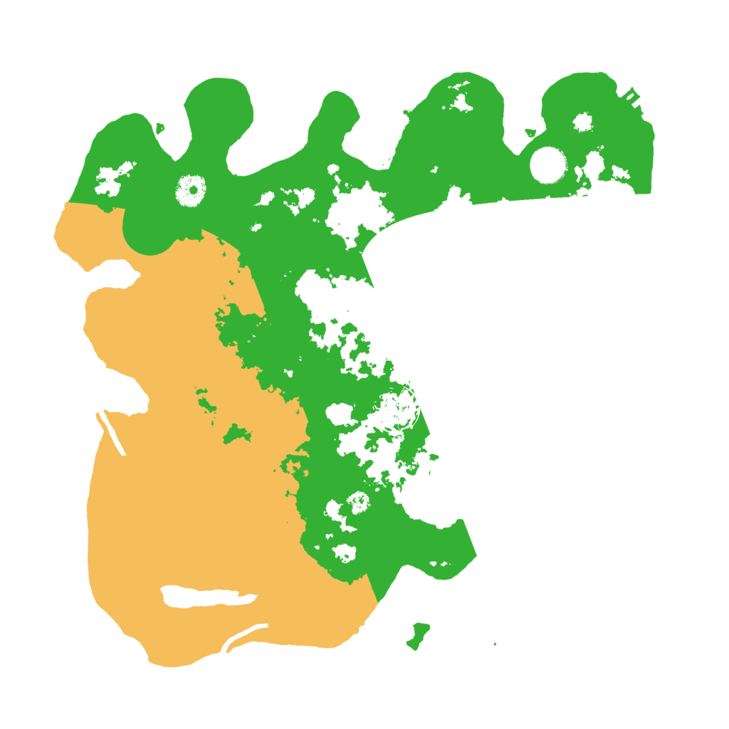 Biome Rust Map: Procedural Map, Size: 3500, Seed: 142501