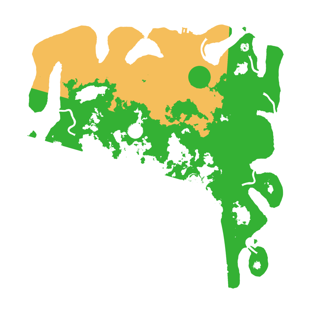 Biome Rust Map: Procedural Map, Size: 3700, Seed: 142522653