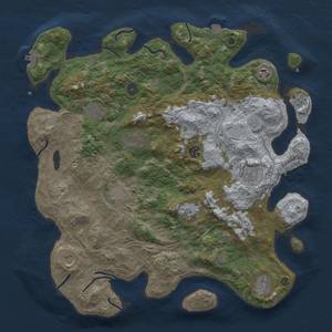 Thumbnail Rust Map: Procedural Map, Size: 4250, Seed: 57504695, 18 Monuments