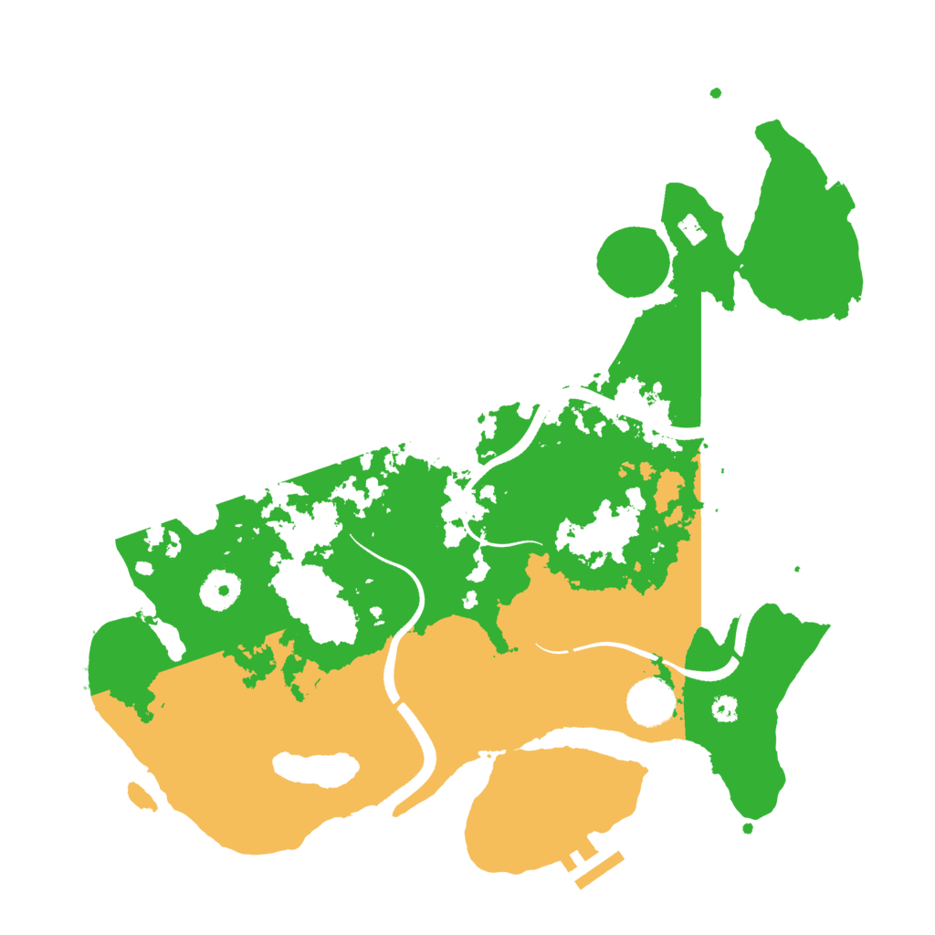 Biome Rust Map: Procedural Map, Size: 3500, Seed: 378575397