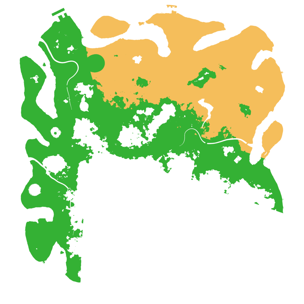 Biome Rust Map: Procedural Map, Size: 4500, Seed: 396939454