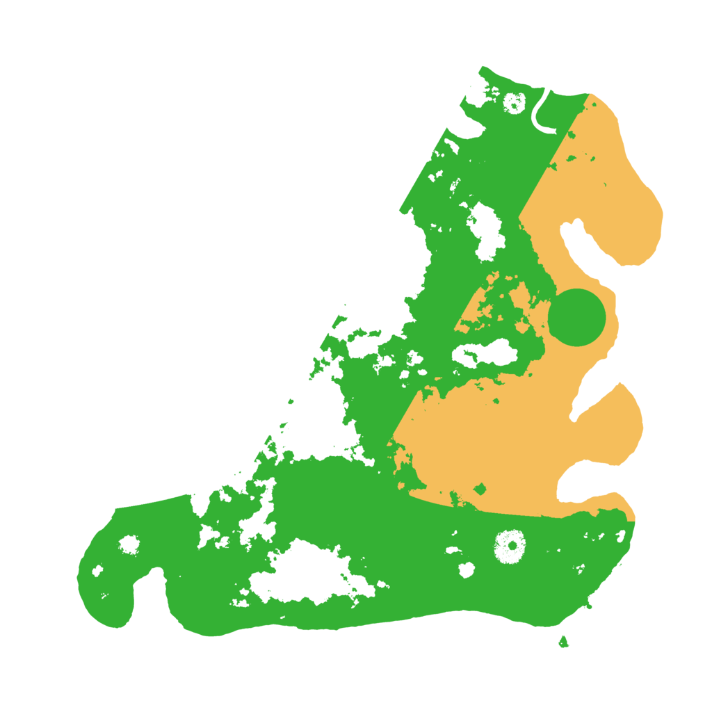 Biome Rust Map: Procedural Map, Size: 3250, Seed: 7521485