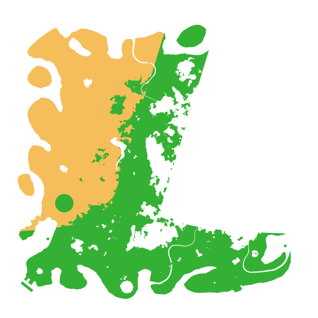Biome Rust Map: Procedural Map, Size: 4600, Seed: 6251354