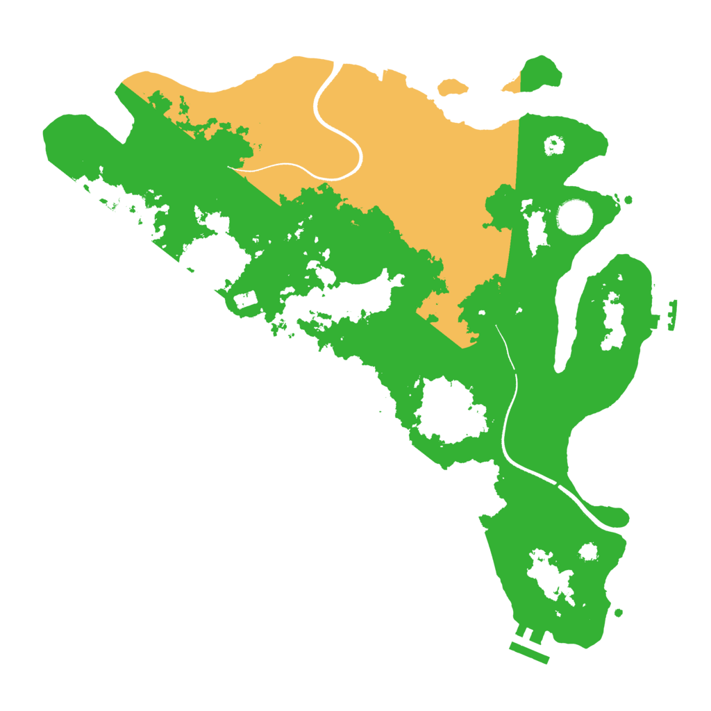 Biome Rust Map: Procedural Map, Size: 3500, Seed: 1756723224