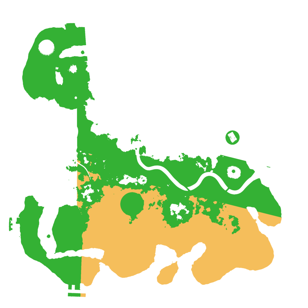 Biome Rust Map: Procedural Map, Size: 3500, Seed: 604