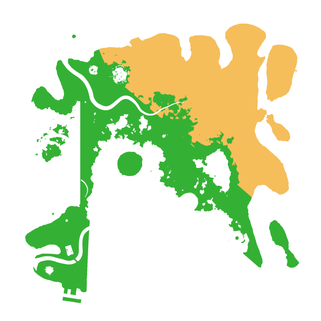 Biome Rust Map: Procedural Map, Size: 3500, Seed: 1030422144