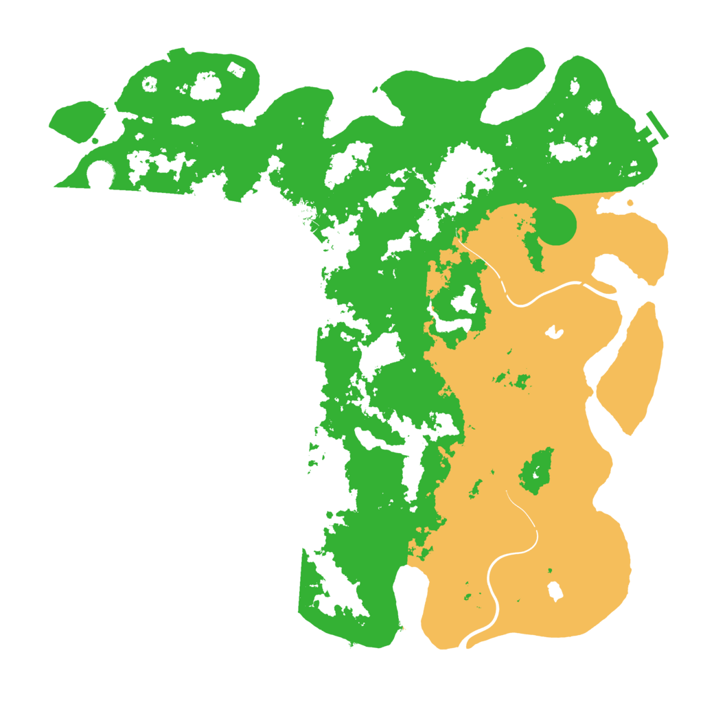 Biome Rust Map: Procedural Map, Size: 4500, Seed: 2128296478