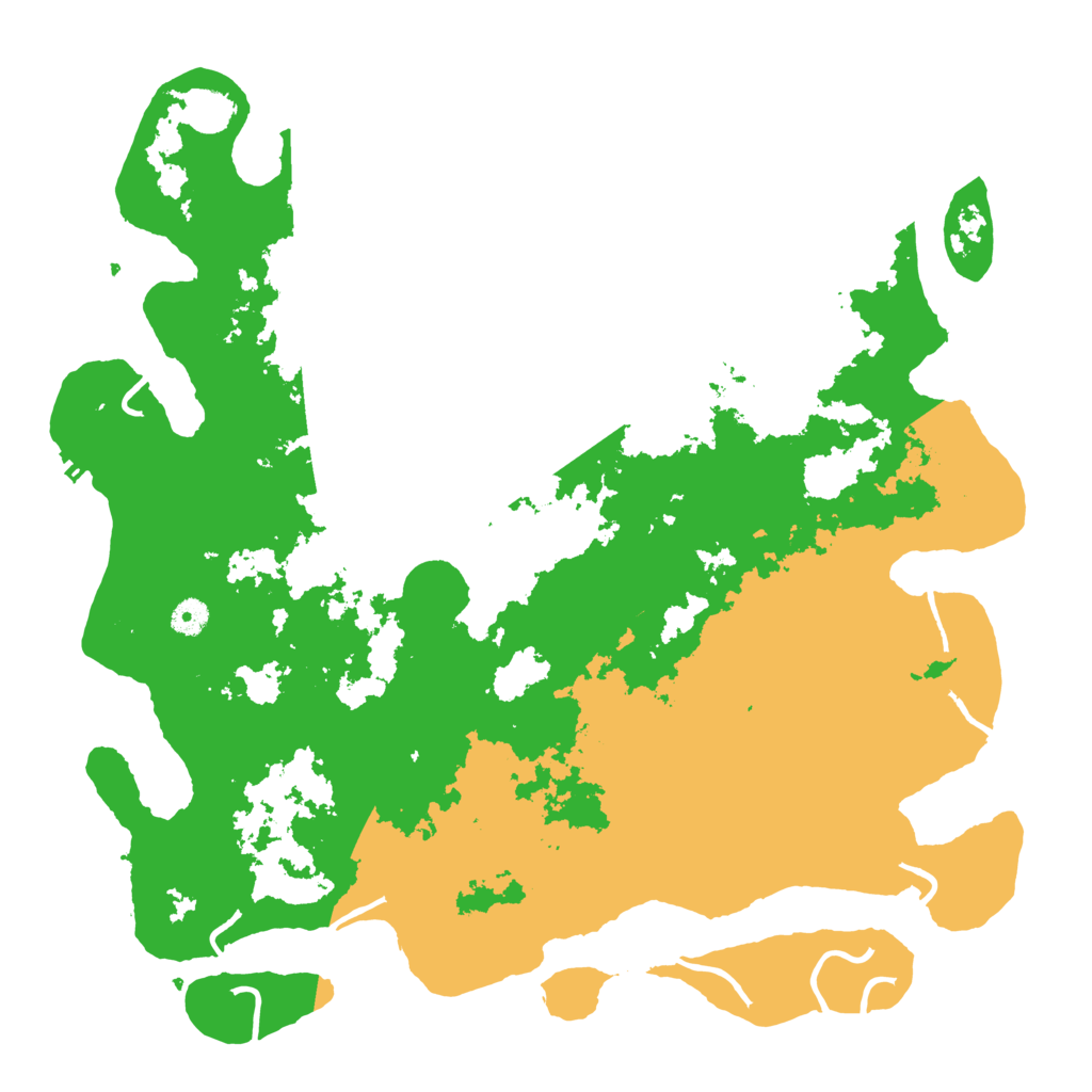 Biome Rust Map: Procedural Map, Size: 4500, Seed: 3453635