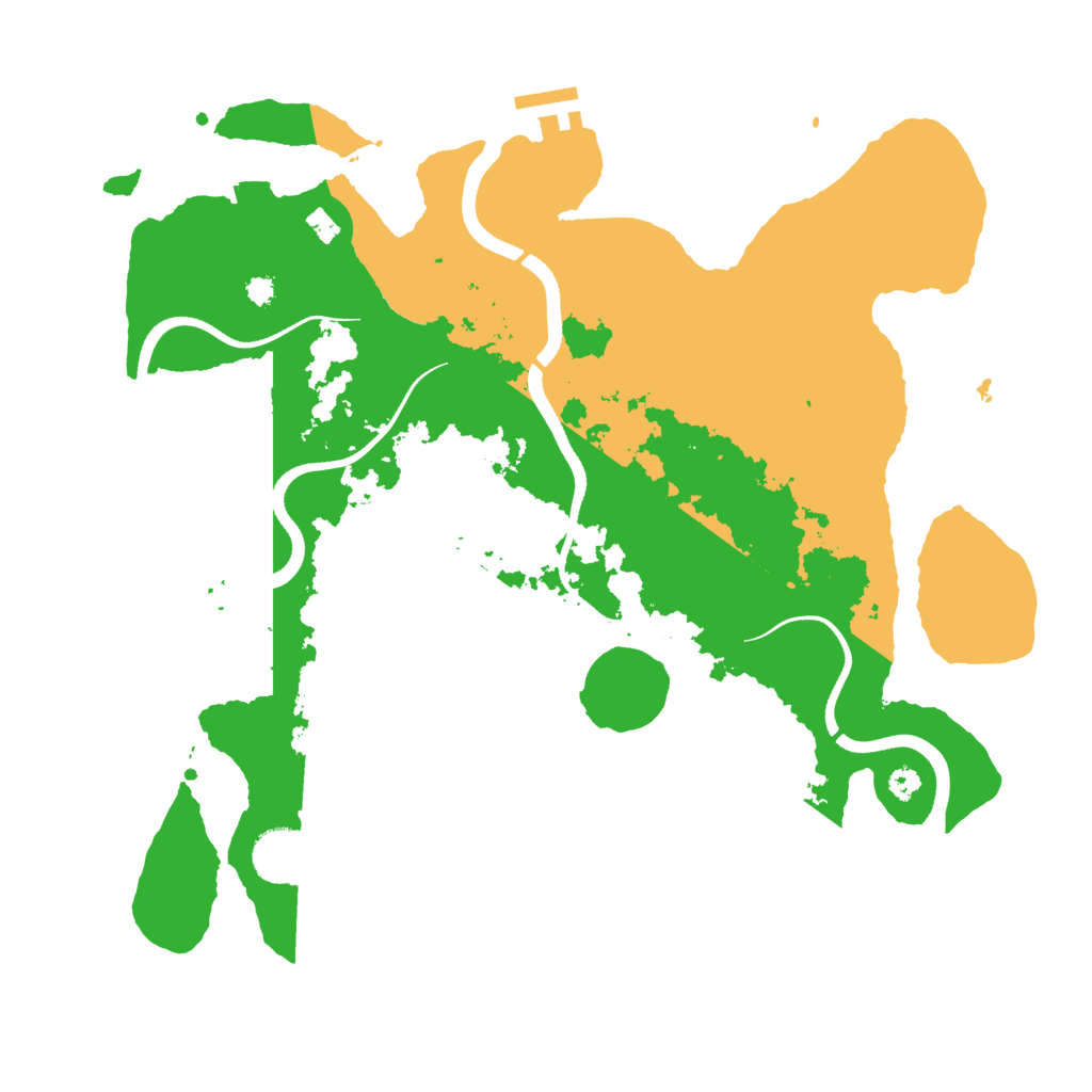 Biome Rust Map: Procedural Map, Size: 3500, Seed: 644383343