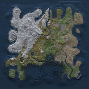 Thumbnail Rust Map: Procedural Map, Size: 3500, Seed: 710852581, 13 Monuments