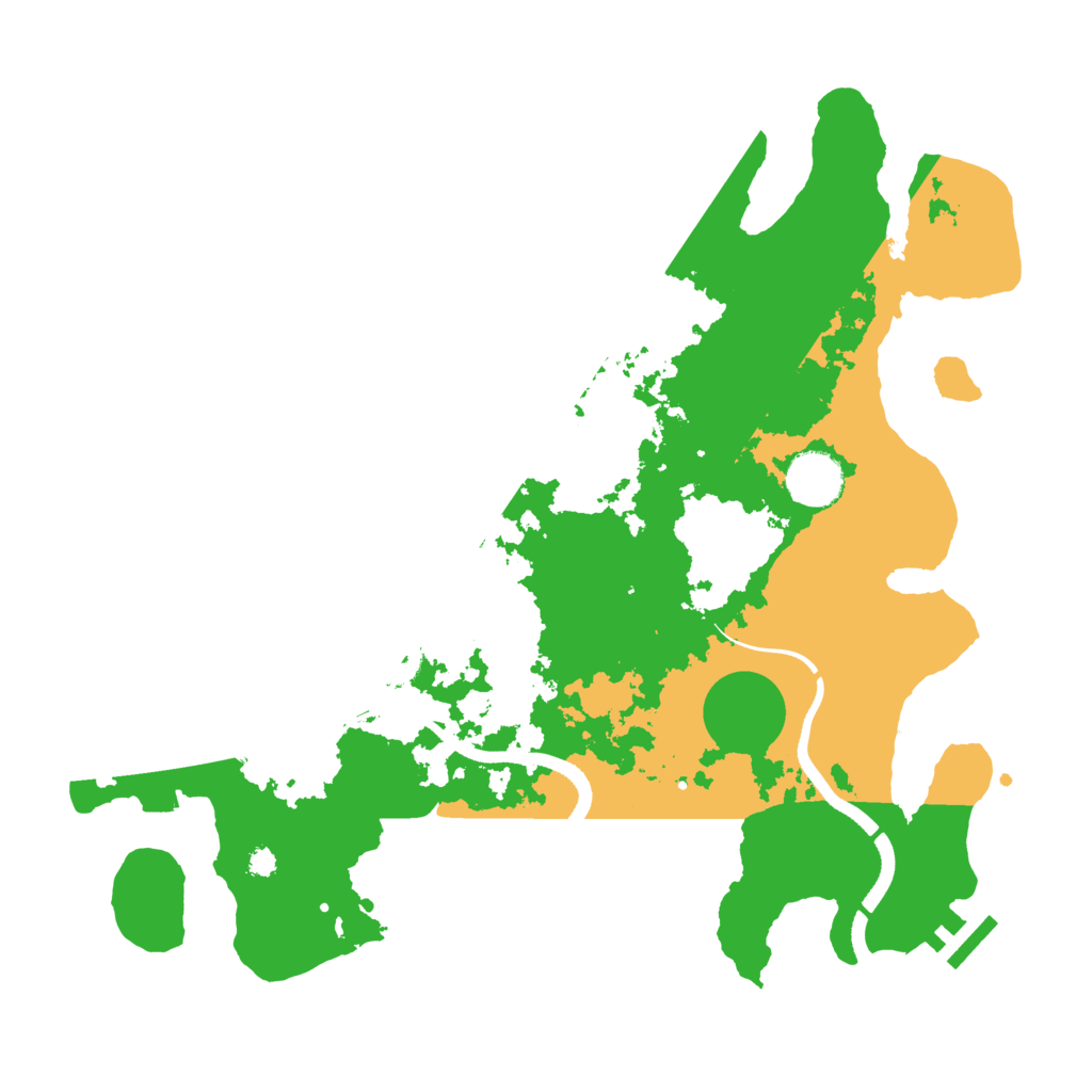 Biome Rust Map: Procedural Map, Size: 3500, Seed: 710852581