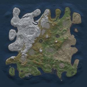 Thumbnail Rust Map: Procedural Map, Size: 3500, Seed: 710852581, 16 Monuments