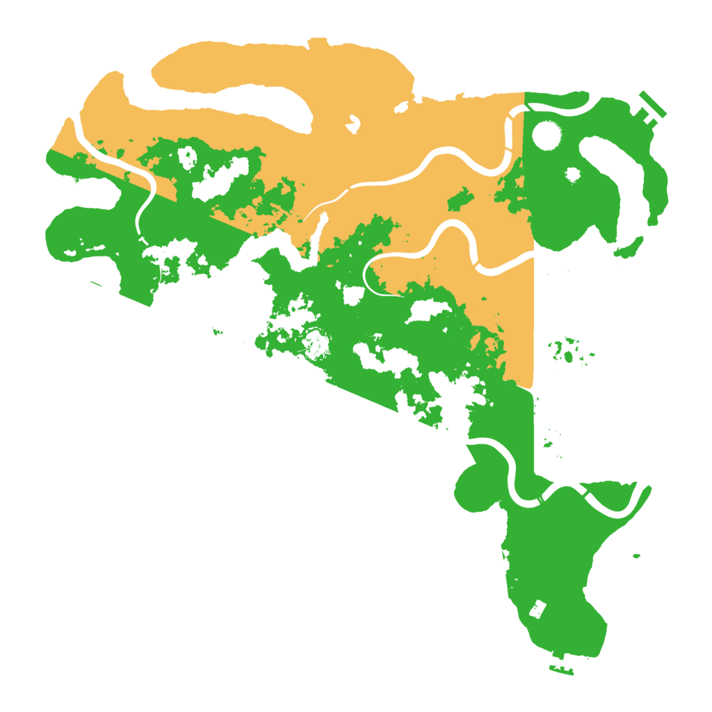 Biome Rust Map: Procedural Map, Size: 4300, Seed: 88112233