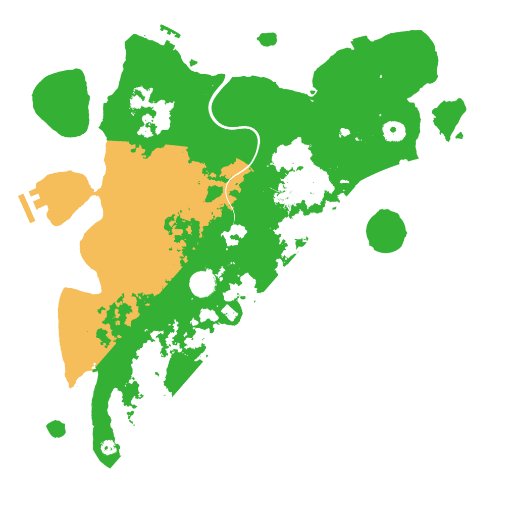 Biome Rust Map: Procedural Map, Size: 3500, Seed: 42169
