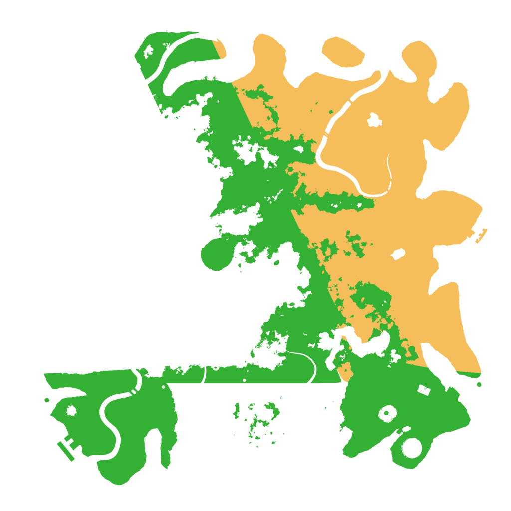 Biome Rust Map: Procedural Map, Size: 4500, Seed: 458203745