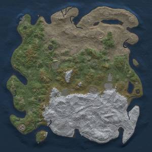 Thumbnail Rust Map: Procedural Map, Size: 4750, Seed: 772487692, 18 Monuments