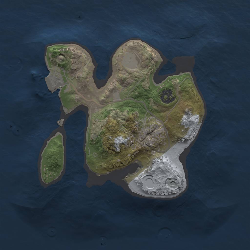 Rust Map: Procedural Map, Size: 1750, Seed: 931332475, 3 Monuments